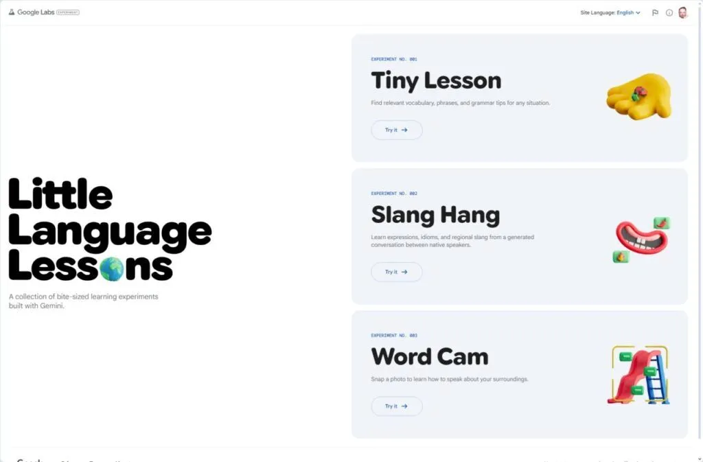 یادگیری زبان با هوش مصنوعی Little Languages